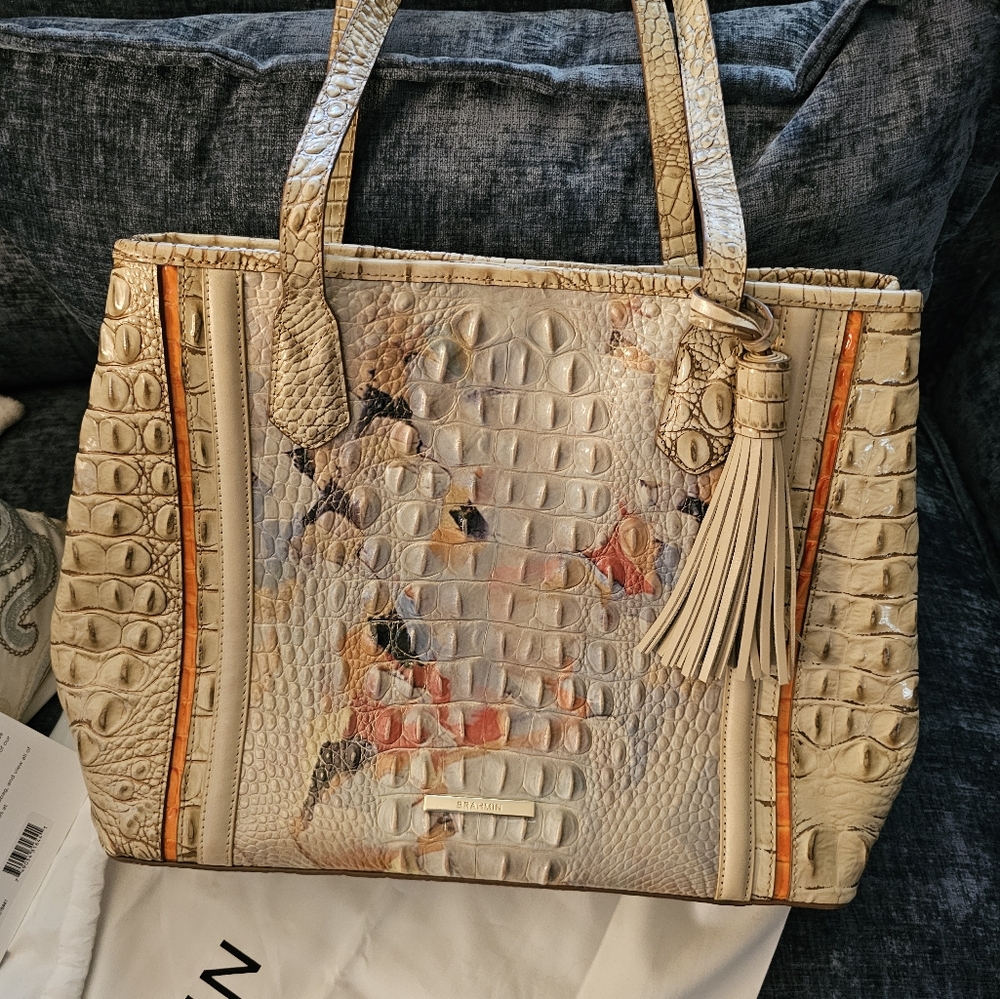 Brahmin Medium JulianTote - Oasis Rosella RARE EUC.